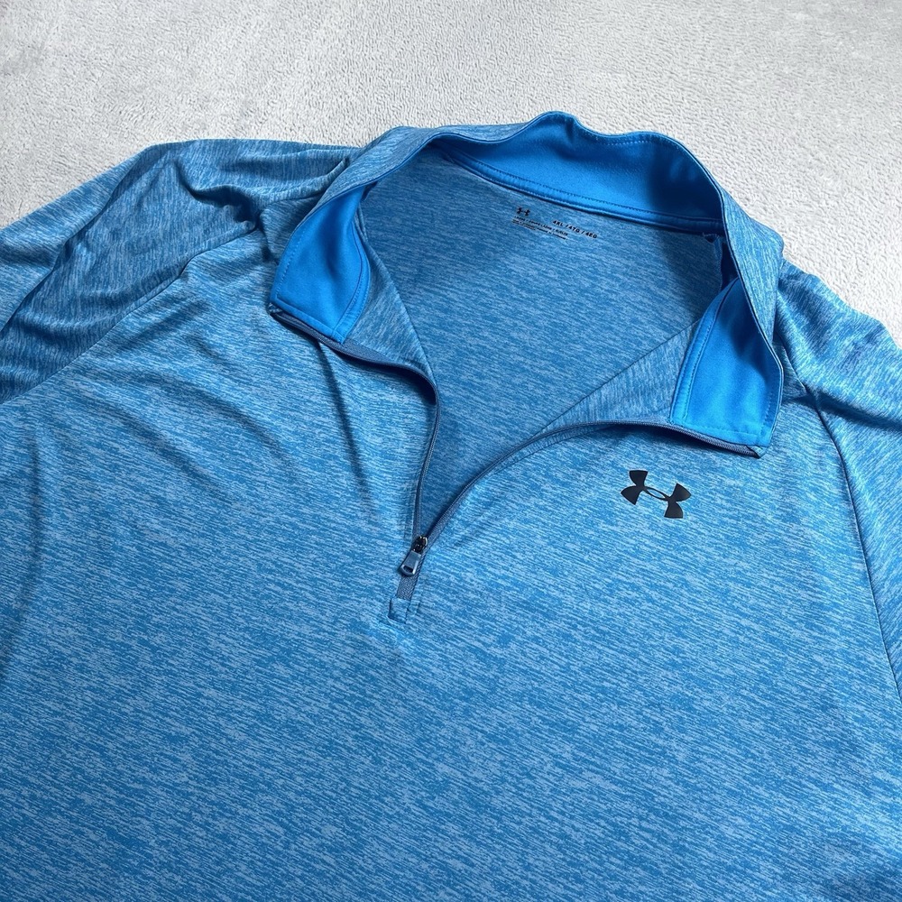 Under Armour Jacket 4XL Blue QZip 1/4 Quarter Zip Activewear Pullover Gym Golf